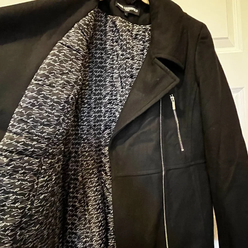 Karl Lagerfeld Wool winter coat - Picture 3 of 7